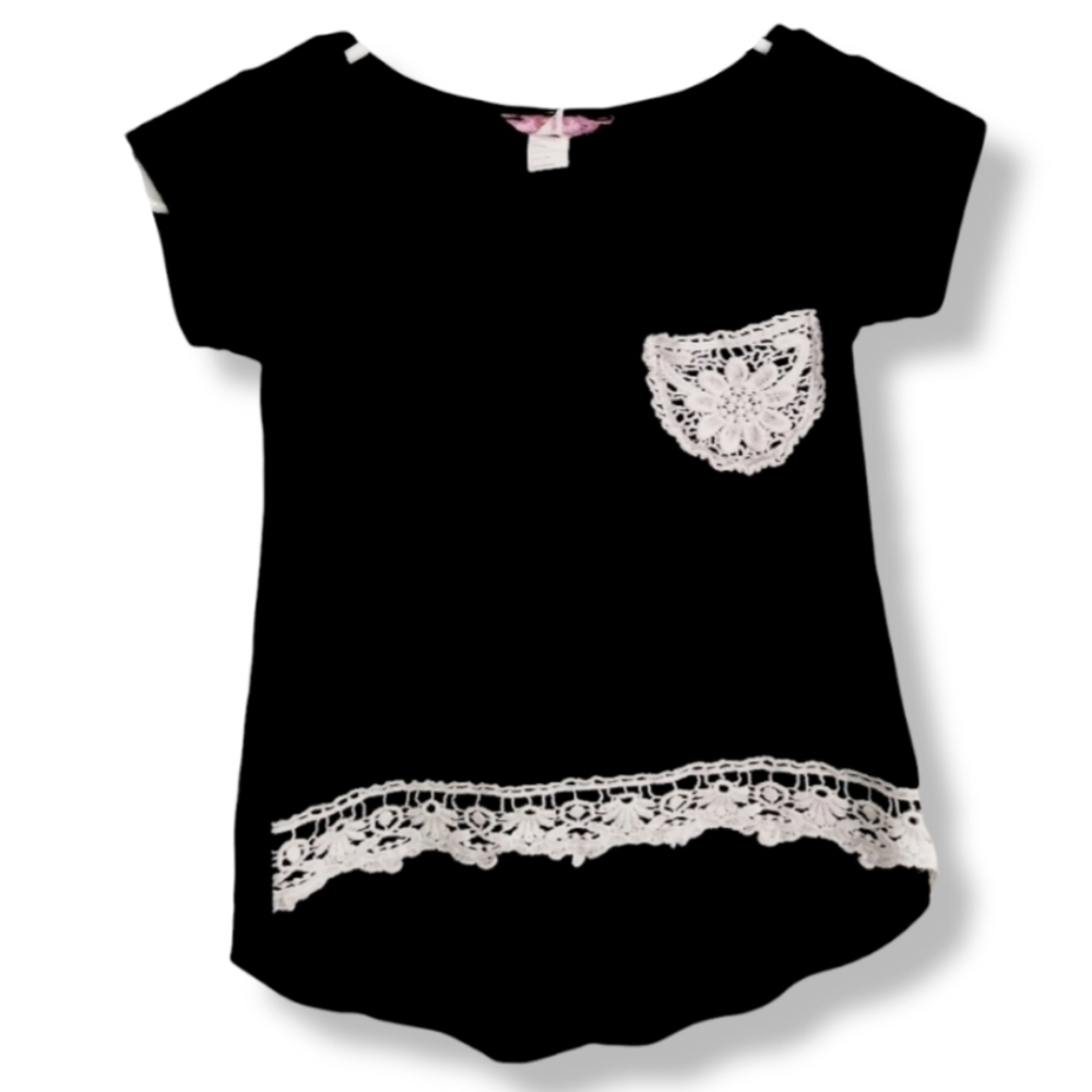 Just 2 Cute - Girl Black Blouse